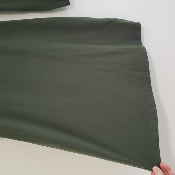 Title Nine Long Sleeve Mock Neck Dress  Green Medium Stretch Travel Athleisure - Picture 5 of 14